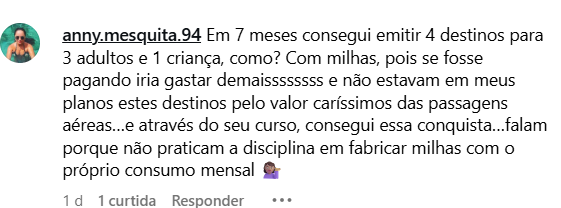 Depoimento sobre quatro destinos emitidos para três adultos em sete meses